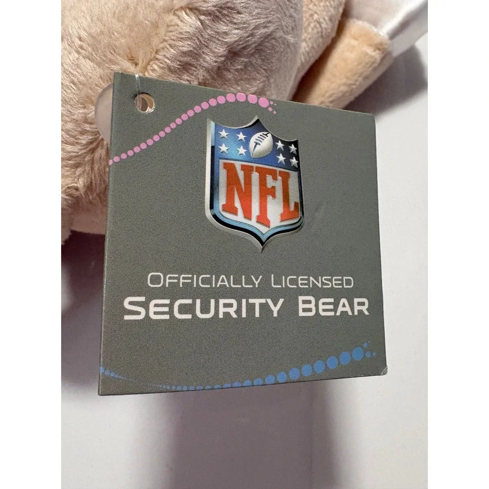 Baby Fanatic Tampa Bay Buccaneers NFL Security Bear Plush Blanket Tan White‎ NEW